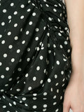 COMME DES GARÇONS polka-dot ruched skirt