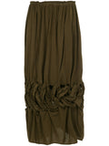 COMME DES GARÇONS knot flared midi skirt