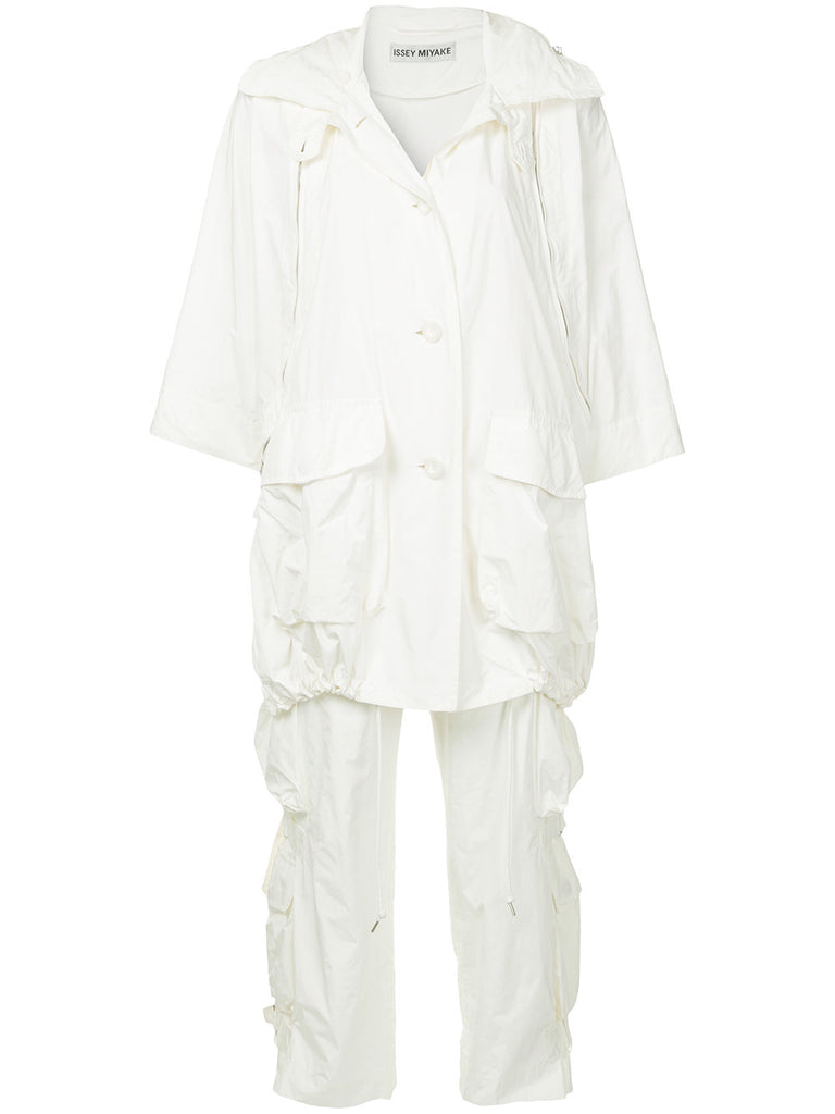ISSEY MIYAKE zip detail two-piece set