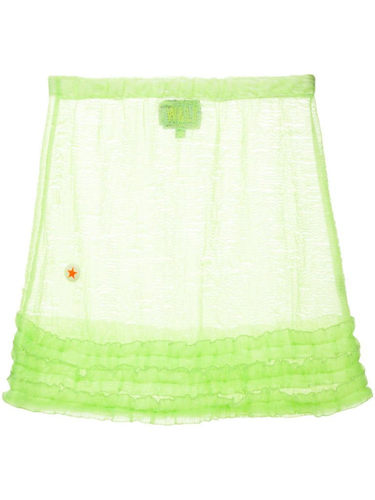WALTER VAN BEIRENDONCK W & LT frill-trim mini skirt