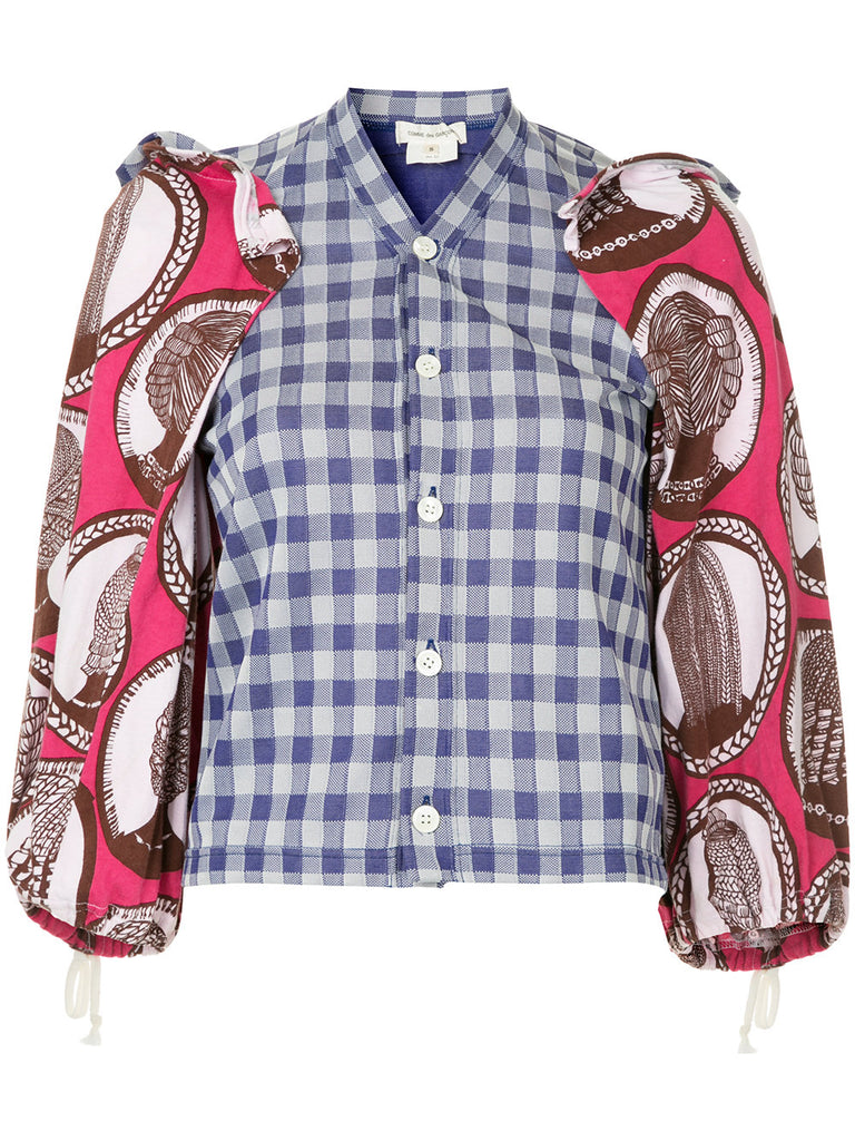 COMME DES GARÇONS contrast gingham shirt
