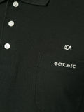YOHJI YAMAMOTO gothic print polo shirt