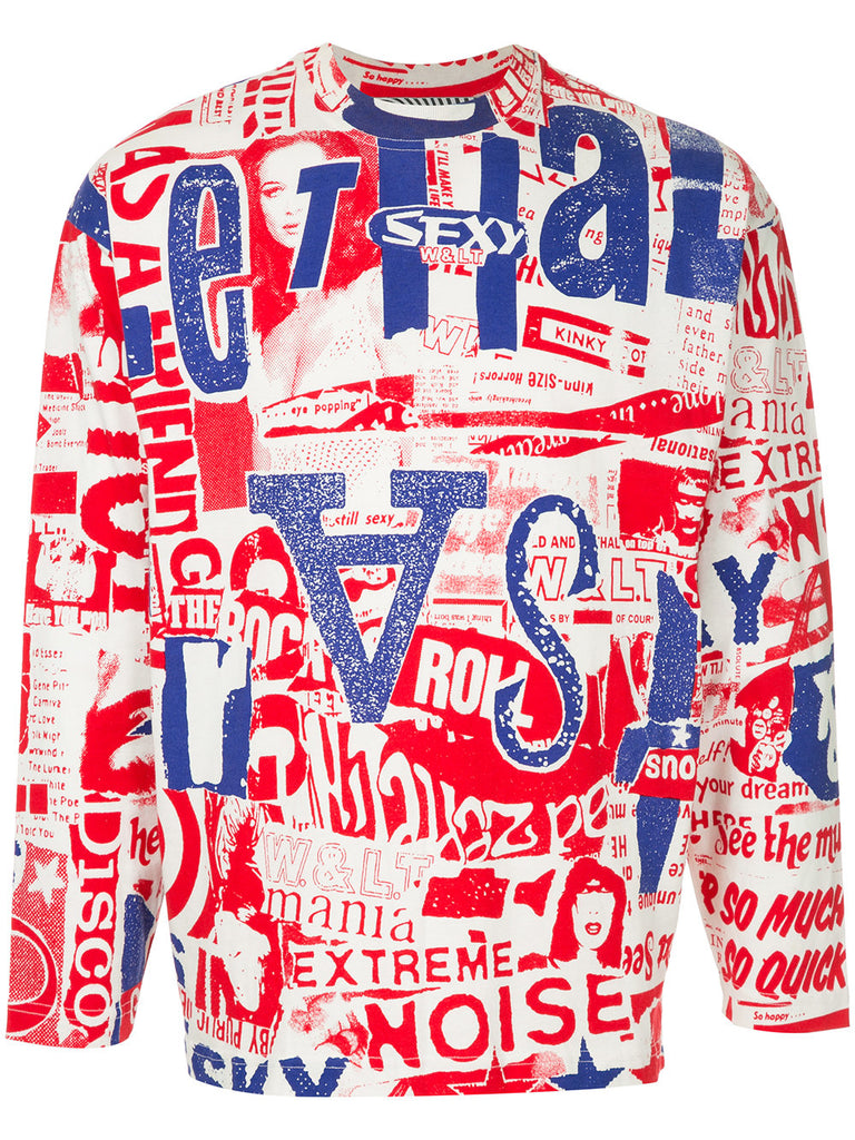 WALTER VAN BEIRENDONCK W & LT typography newspaper print top