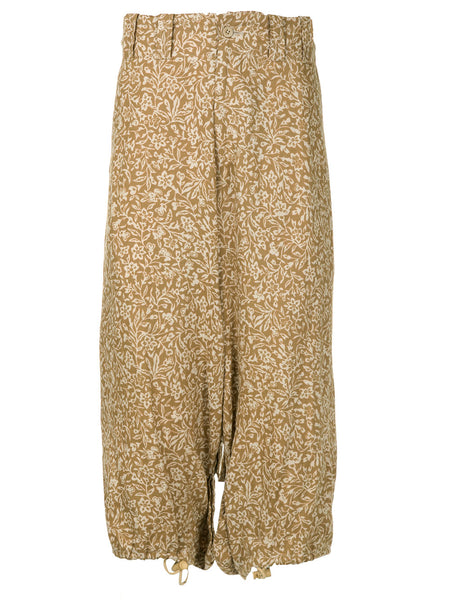 YOHJI YAMAMOTO floral patterned trousers