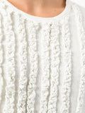 YOHJI YAMAMOTO ruffled detail T-shirt