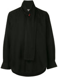 YOHJI YAMAMOTO Pour Homme scarf detail shirt