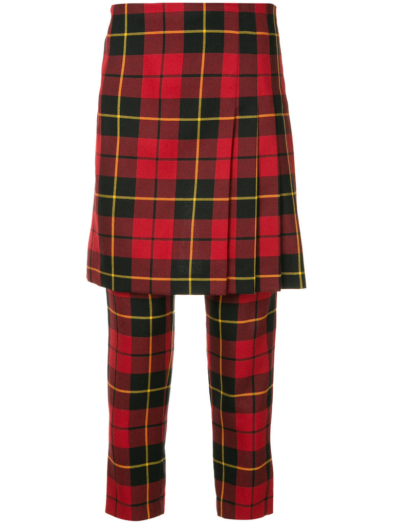 COMME DES GARÇONS tartan skirt trousers