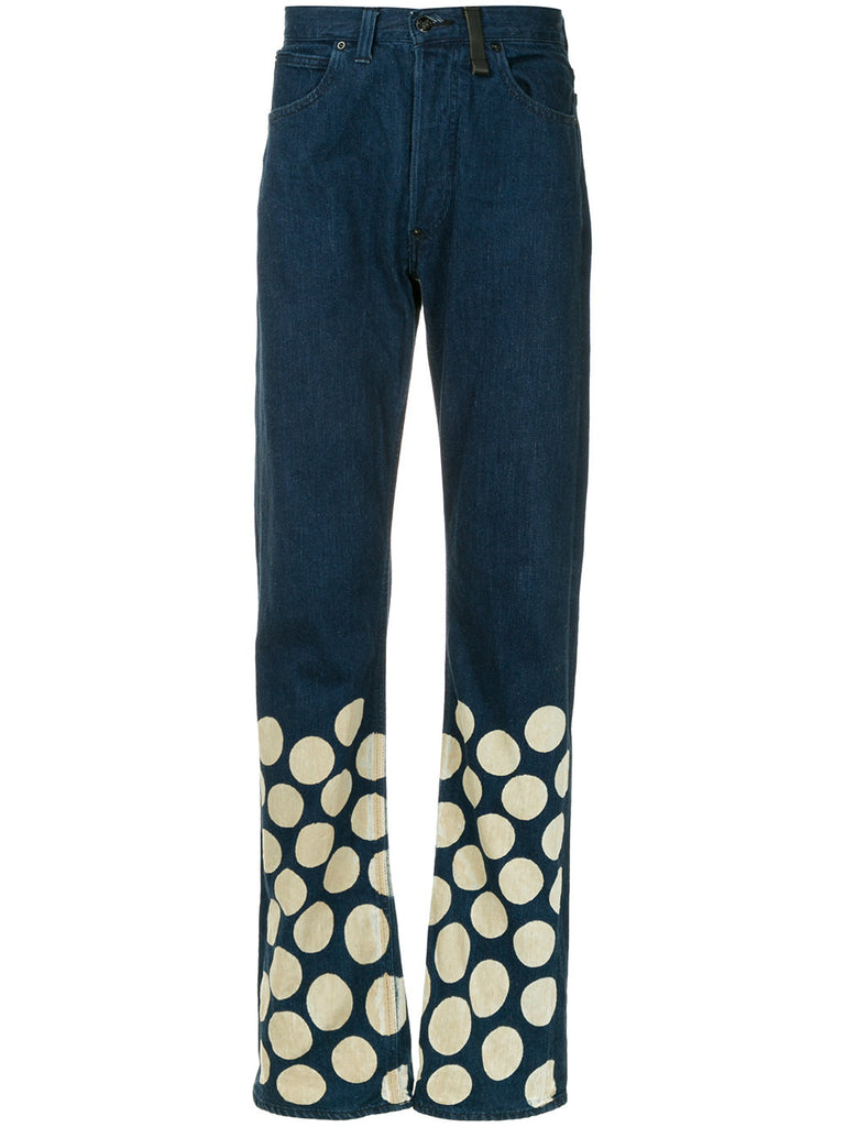 ISSEY MIYAKE Issey X Lee bleach spot jeans