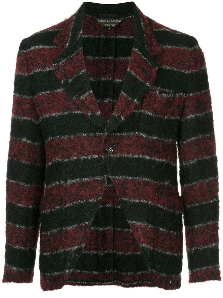 COMME DES GARÇONS Homme Plus striped cropped blazer