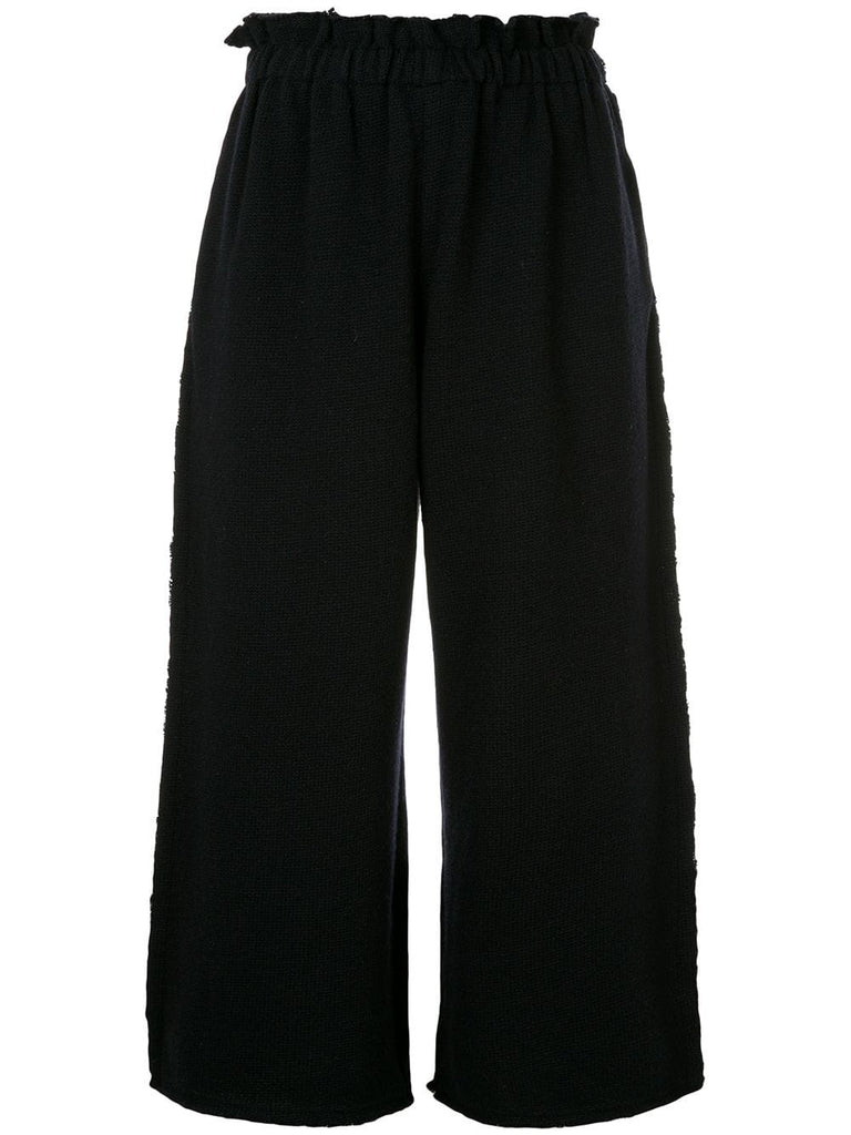COMME DES GARÇONS wide leg knitted trousers