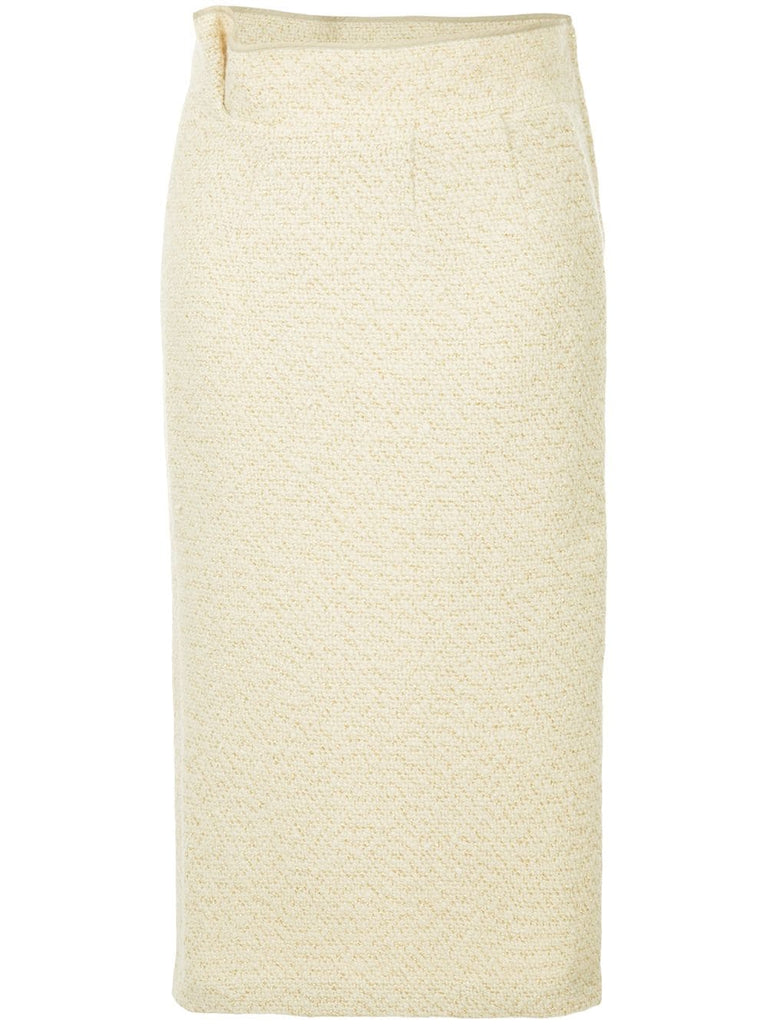 COMME DES GARÇONS VINTAGE metallic knitted skirt