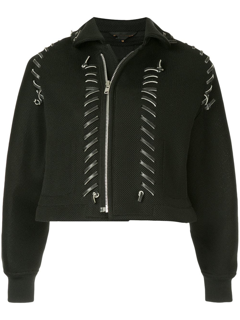 COMME DES GARÇONS baseball stitch cropped jacket
