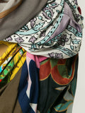 COMME DES GARÇONS recycled vintage scarfs skirt