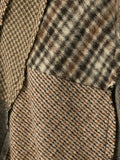 COMME DES GARÇONS textured patchwork skirt