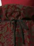 COMME DES GARÇONS flocked floral pinstripe skirt