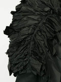 COMME des GARÇONS ruffled shoulder cropped jacket