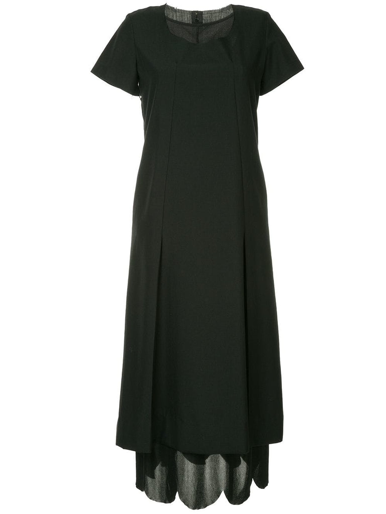 COMME DES GARÇONS raw edges midi dress