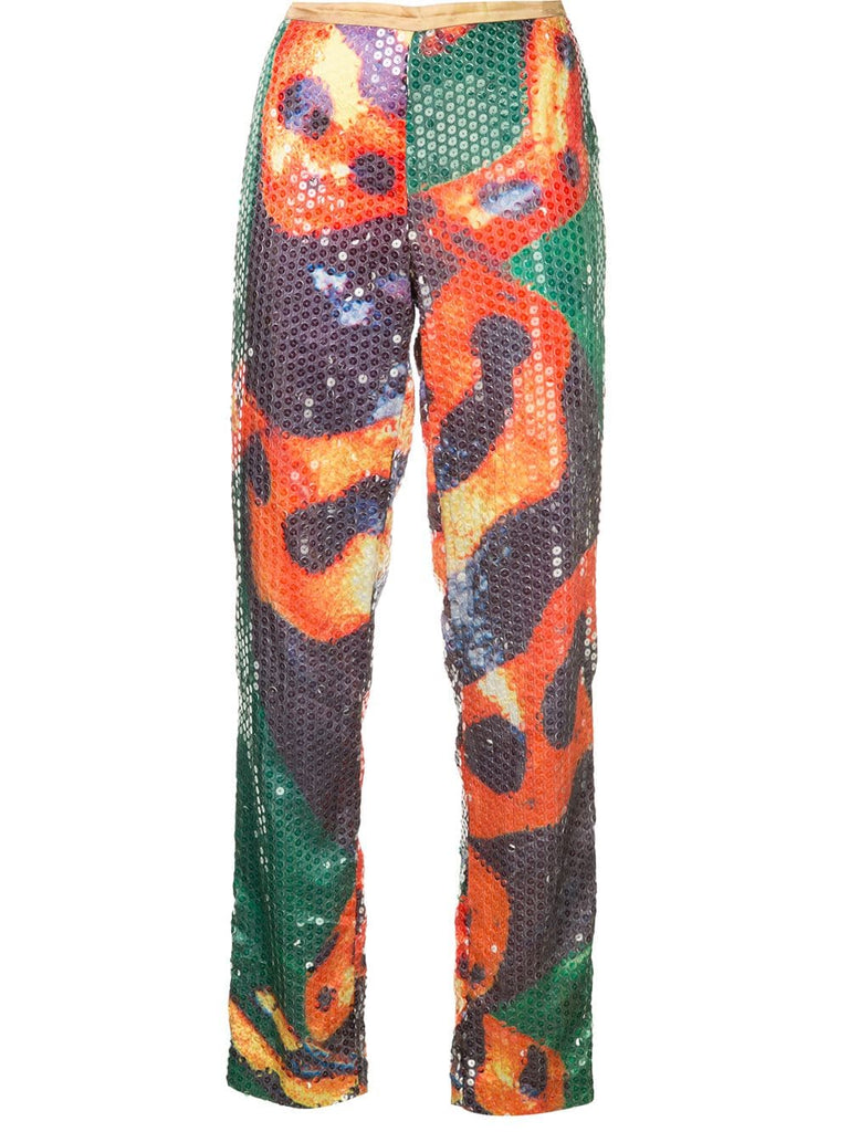 WALTER VAN BEIRENDONCK sequinned trousers