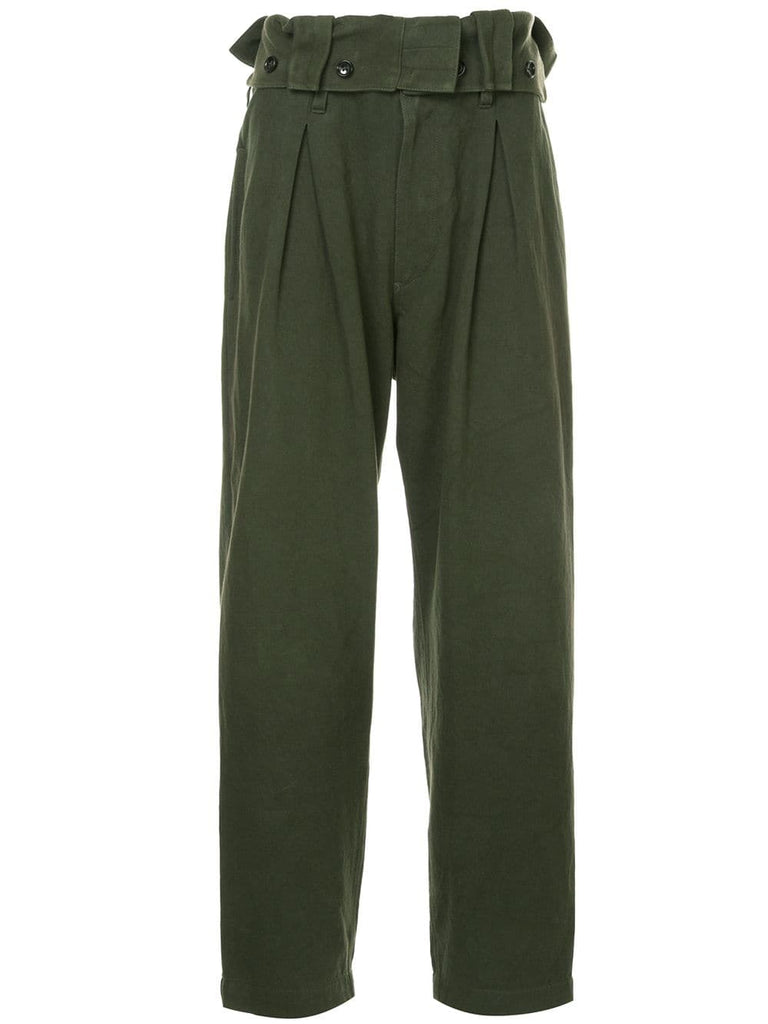 YOHJI YAMAMOTO high waisted pleated trousers