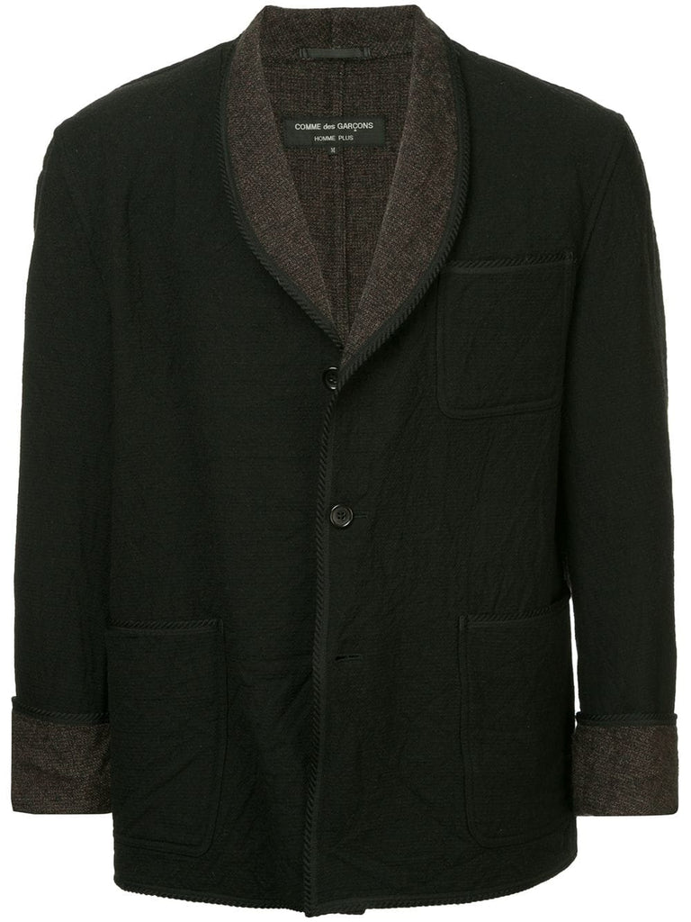 COMME DES GARÇONS Homme Plus rope trim no collar jacket