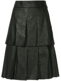 COMME DES GARÇONS floral embossed pleated skirt