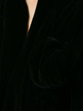 COMME DES GARÇONS knot detail velvet coat