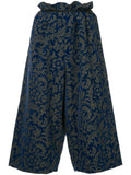 COMME des GARÇONS hakama flocked trousers