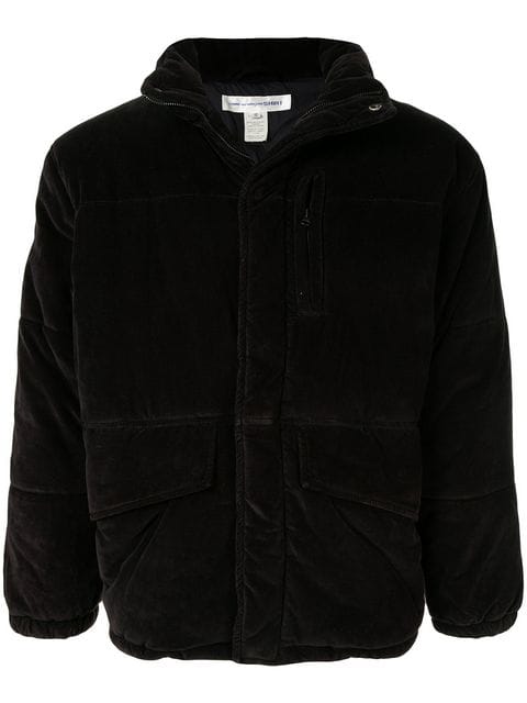 COMME DES GARÇONS plush effect padded jacket