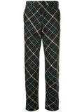 COMME DES GARÇONS plaid slim trousers