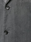 COMME DES GARÇONS pinstriped distressed two-piece suit