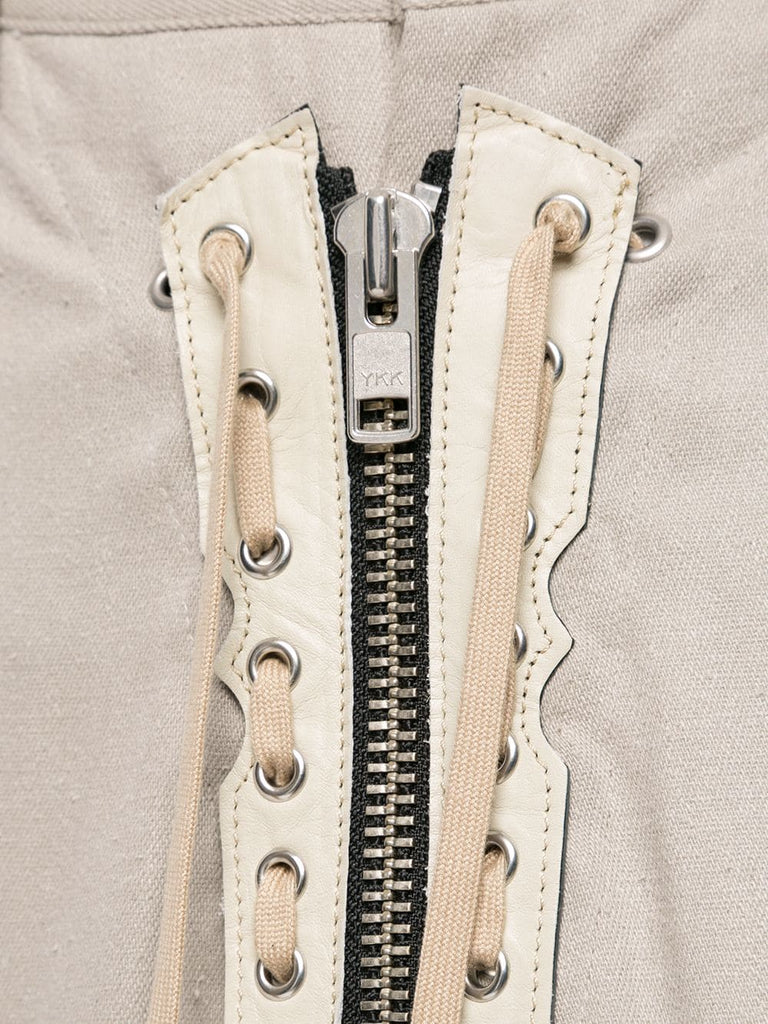 YOHJI YAMAMOTO shoelace appliqué loose trousers