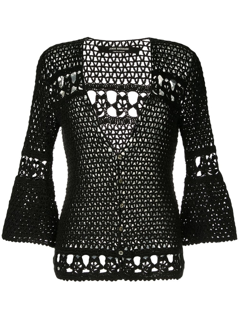 JUNYA WATANABE COMME DES GARÇONS loose crochet cardigan