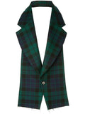 COMME DES GARÇONS Homme Plus tartan lapel-style scarf
