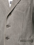 ISSEY MIYAKE notched buttoned jacket