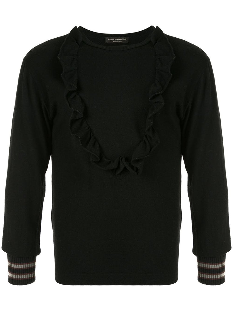COMME DES GARÇONS Homme Plus ruffle trim jumper