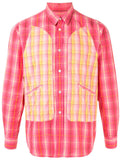 COMME DES GARÇONS double plaid print shirt