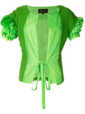 COMME DES GARÇONS panelled collarless jacket