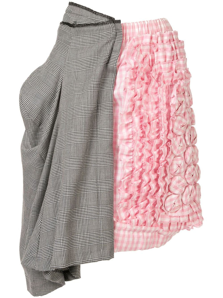 COMME DES GARÇONS asymmetric panelled mini skirt