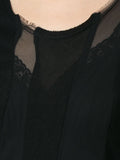 COMME DES GARÇONS mesh panels midi dress