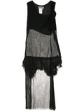 YOHJI YAMAMOTO sheer raw dress