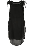 YOHJI YAMAMOTO lace-up shoulders loose blouse