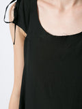 YOHJI YAMAMOTO lace-up shoulders loose blouse