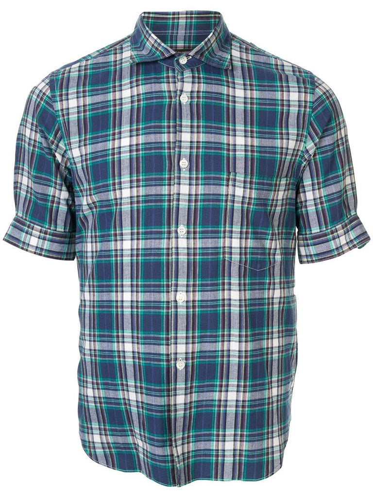 COMME DES GARÇONS checked shortsleeved shirt