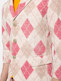 COMME DES GARÇONS argyle pattern blazer
