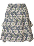 COMME DES GARÇONS floral gathered skirt