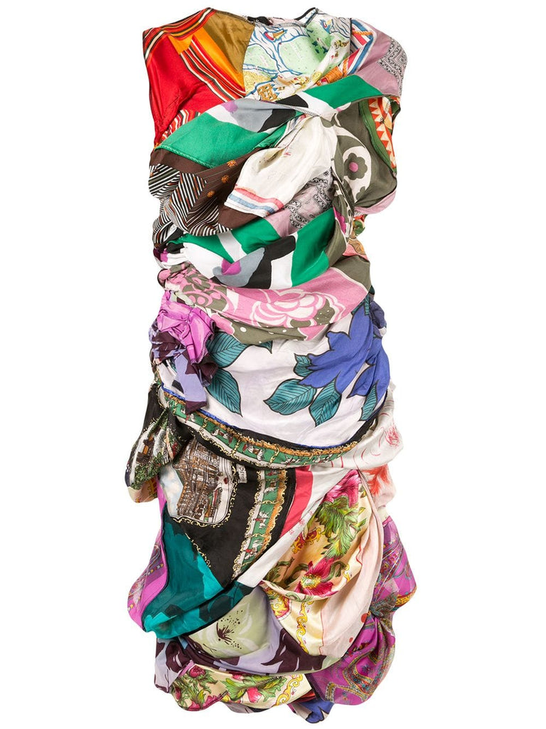 COMME DES GARÇONS silk scarves dress