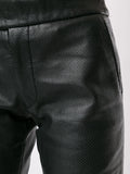 COMME DES GARÇONS perforated vinyl trousers