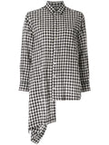 COMME DES GARÇONS gingham check wrap skirt