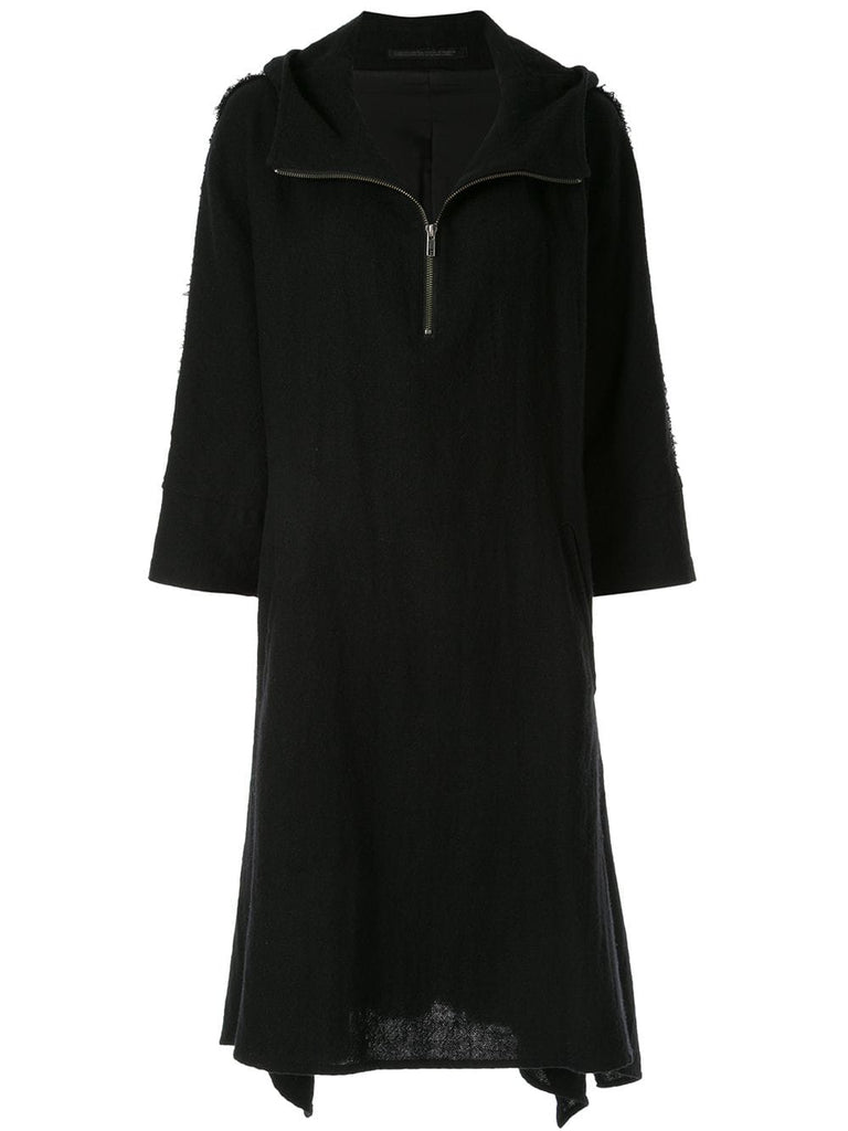 YOHJI YAMAMOTO hooded tunic dress