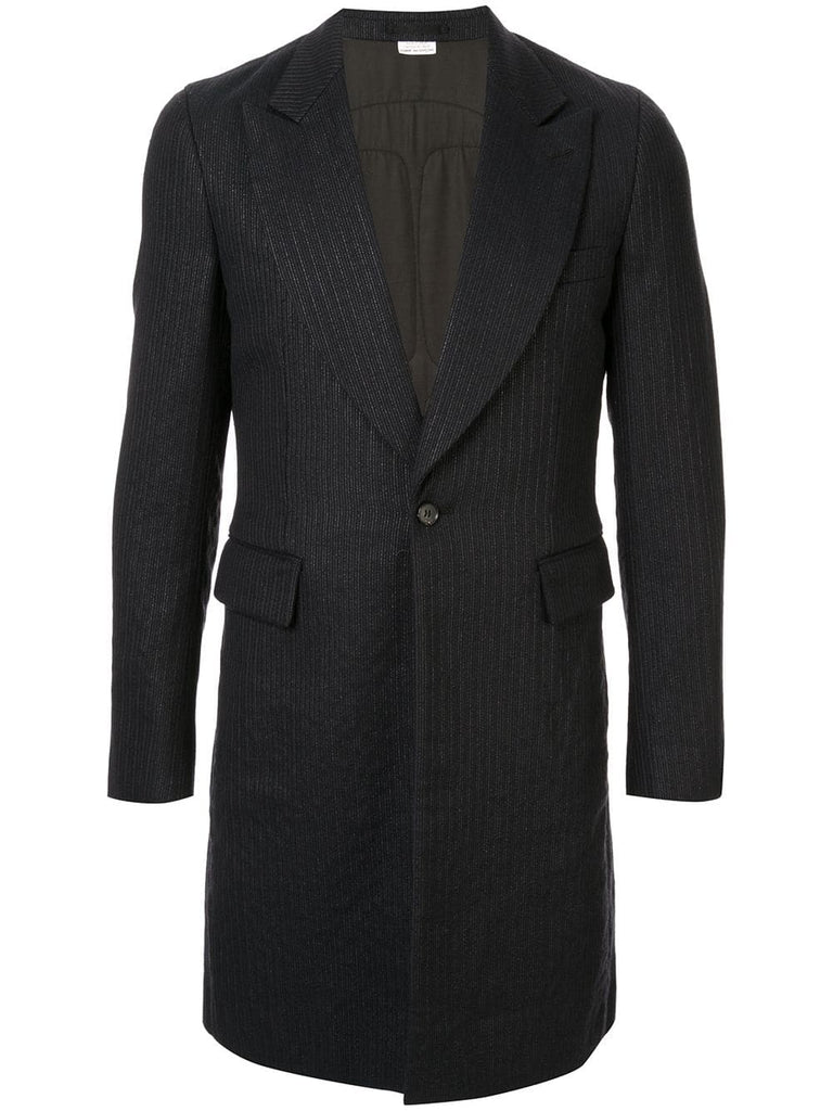 COMME DES GARÇONS metallic stripe cut out jacket